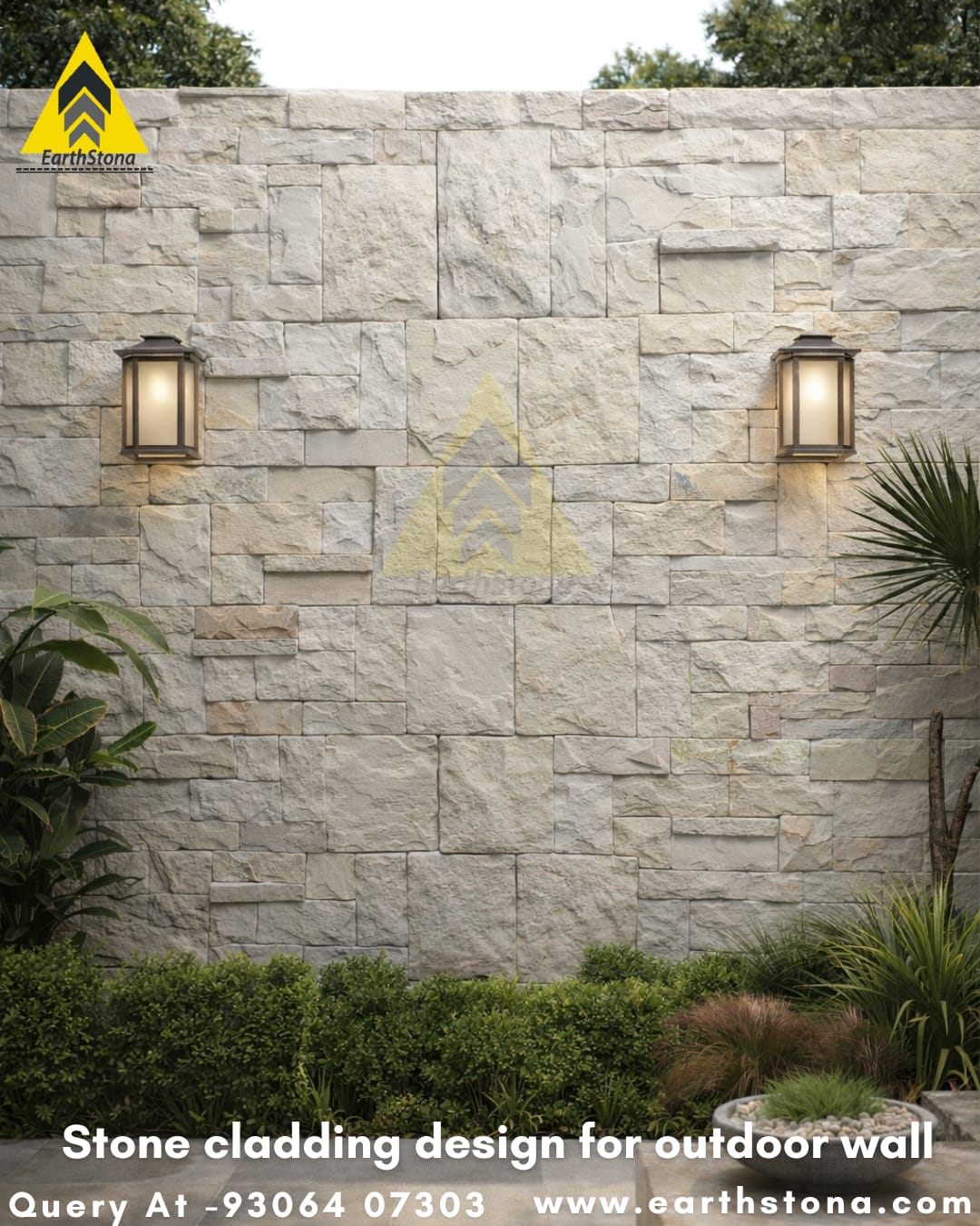 Stacked Stone Veneer Panel Tumbled Rockface